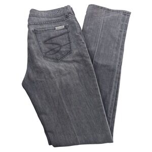 Seven Jeans Womens Gray Straight Leg Jeans, 7 Jeans Womens‎ Light Grey Pants 633